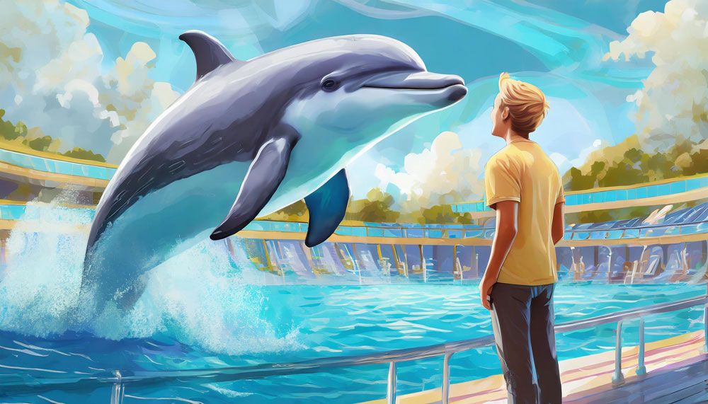 Kindergeschichte über einen Delfin der die Freiheit geschenkt bekommt