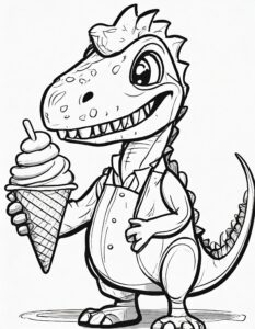 Dino isst Eis