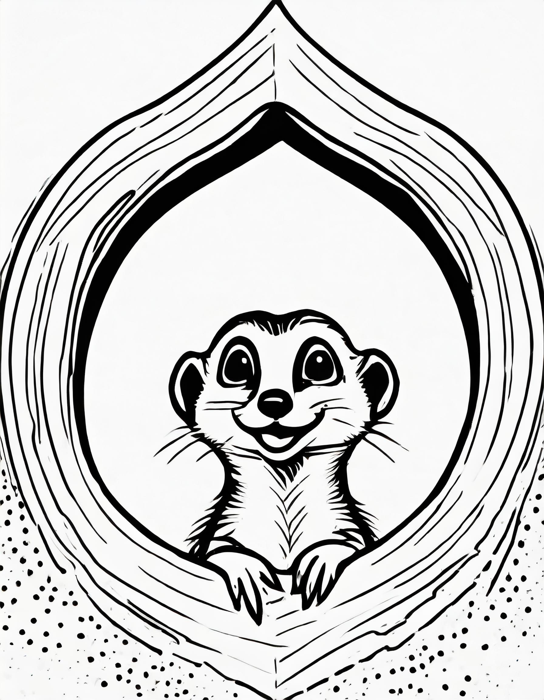  Niedliche Erdmännchen Ausmalbilder zum ausdrucken 