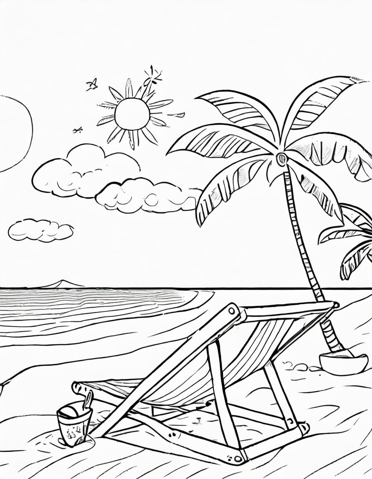  Kostenlose Ausmalbilder Sommer zum ausdrucken Motiv 