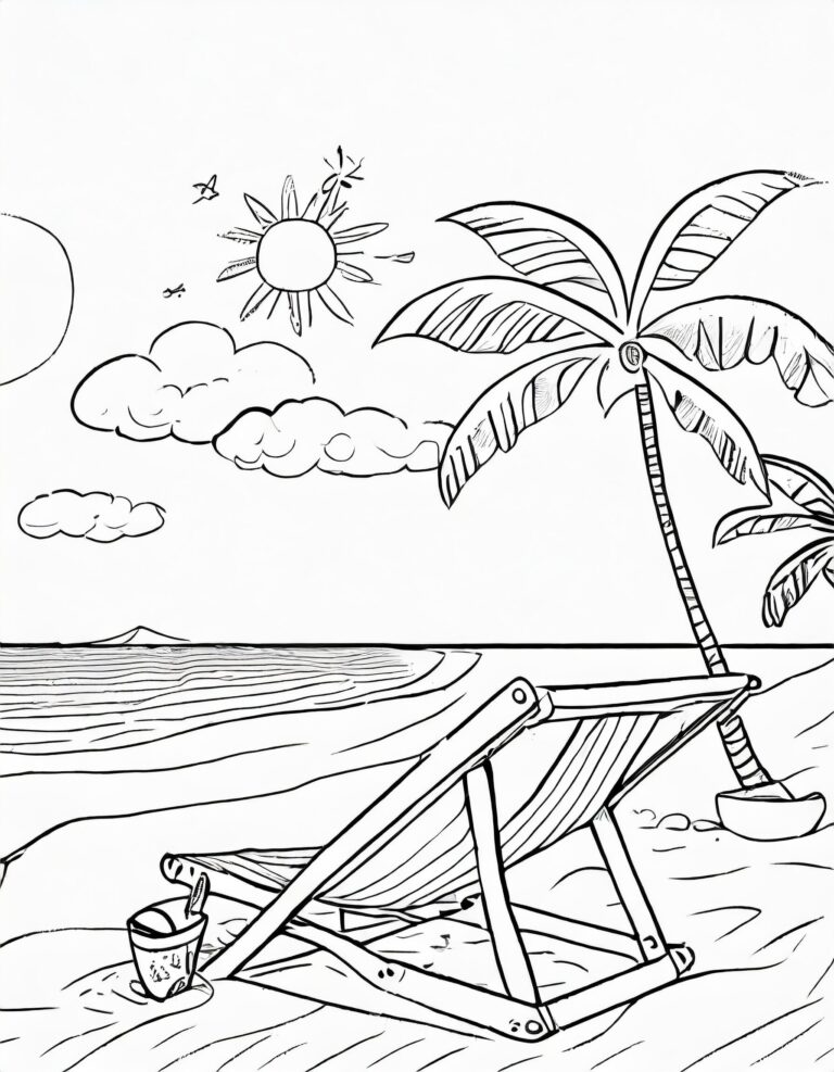  Kostenlose Ausmalbilder Sommer zum ausdrucken Motiv 