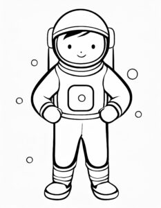 Stolzer Astronaut