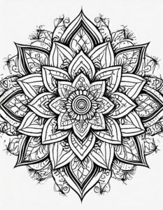 Mosaik Blumen Mandala